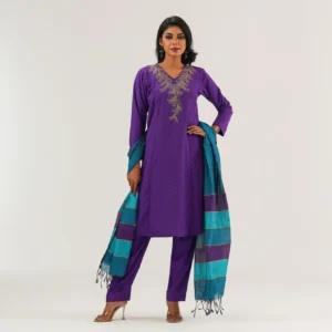 Womens Violet Three Pieces Set